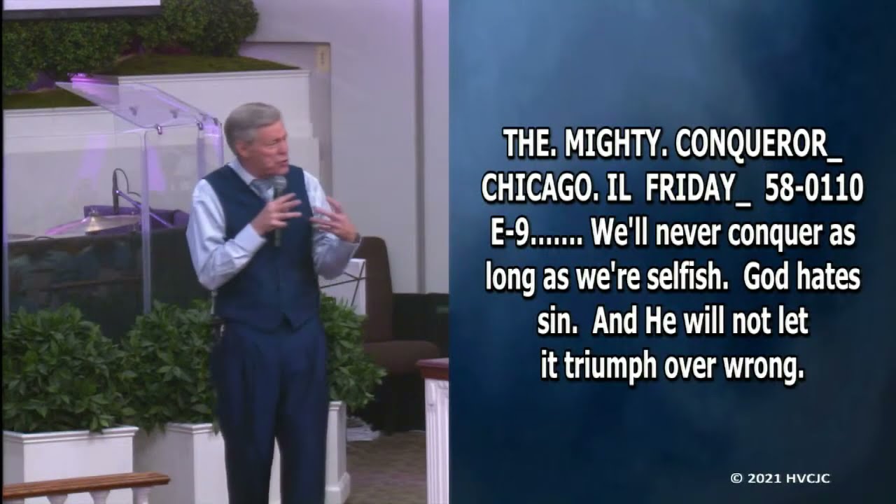 SELFISHNESS  - Bro.Donny Reagan, HVCJC, November 21, 2021