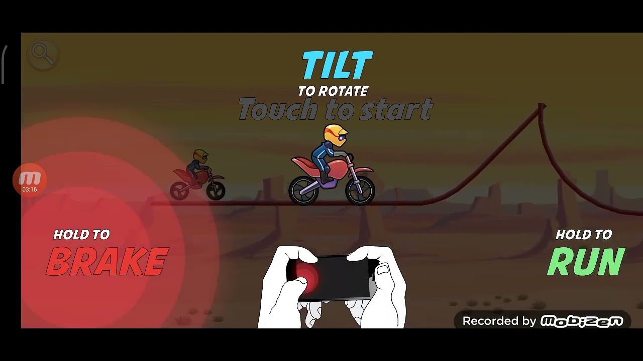 обзор на игру Bike Rake ***ужасная графика***