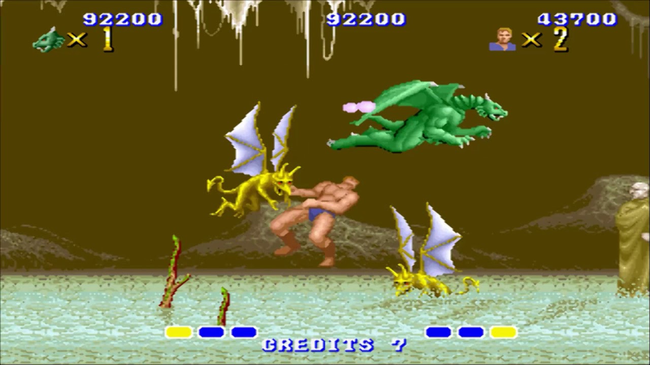 Altered Beast Mame Arcade Multiplayer Gameplay