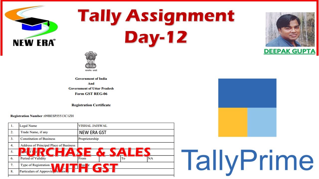 Tally Prime Assignment 12 By Deepak Gupta