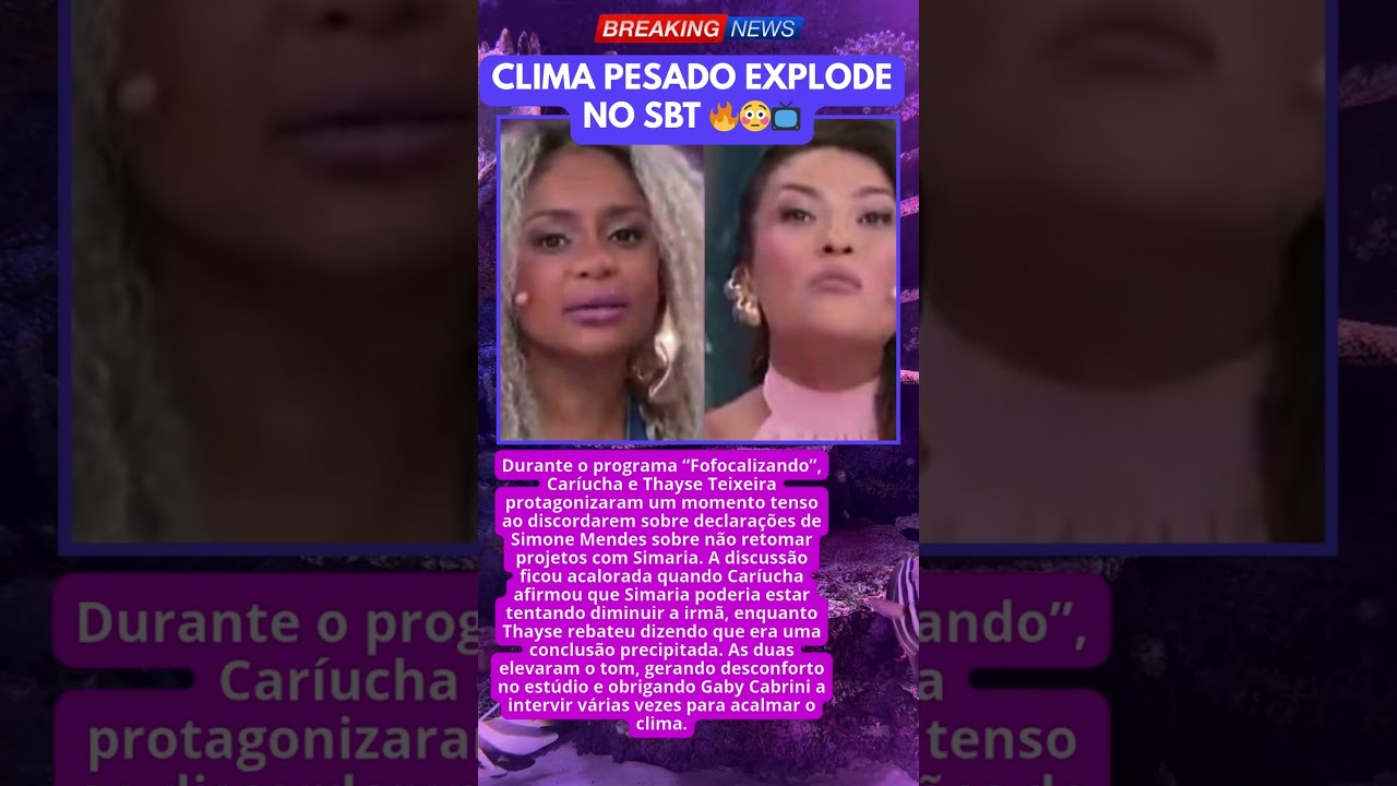 CARÍUCHA E THAYSE AGITAM FOFOCALIZANDO AO VIVO