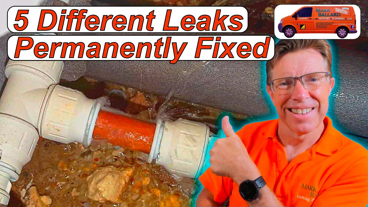 Leaking Copper and Plastic Pipes Permanently Repaired, DIY Tutorial How to Fix Leaking Pipes.