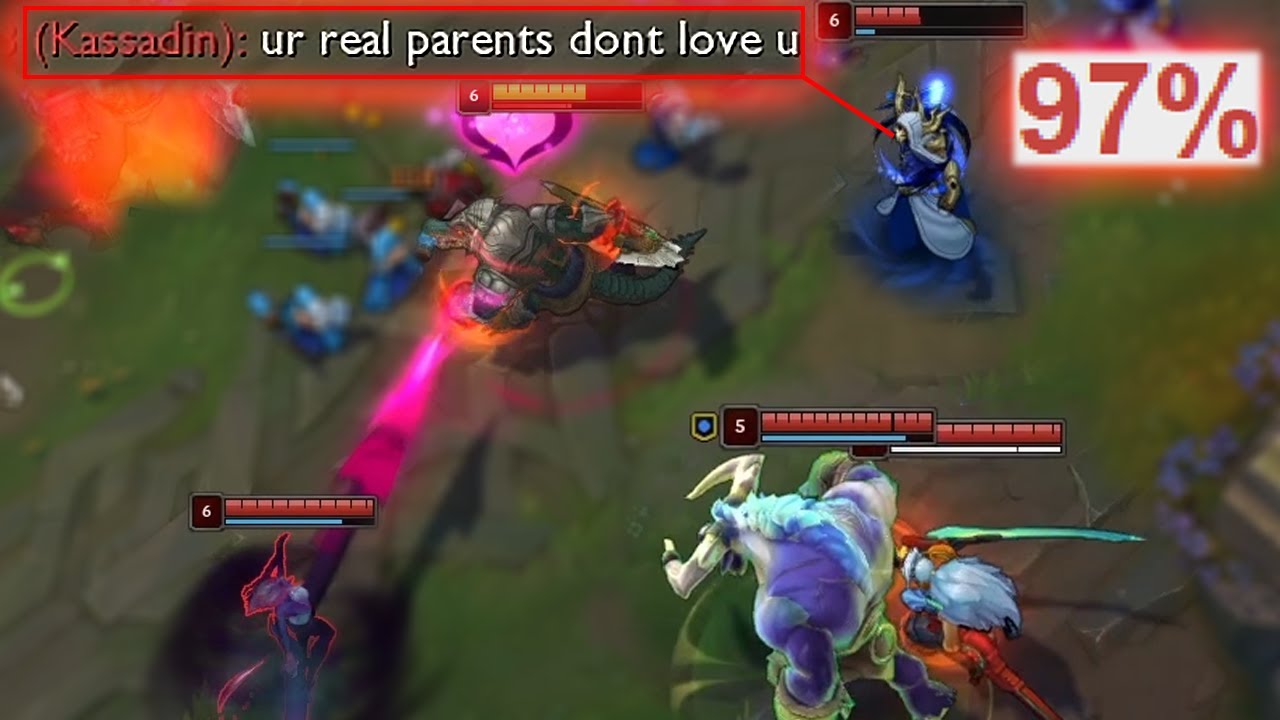 97% winrate Kassadin LOSES IT when I come back to lane with this 450g item (calls for 5 man gank)