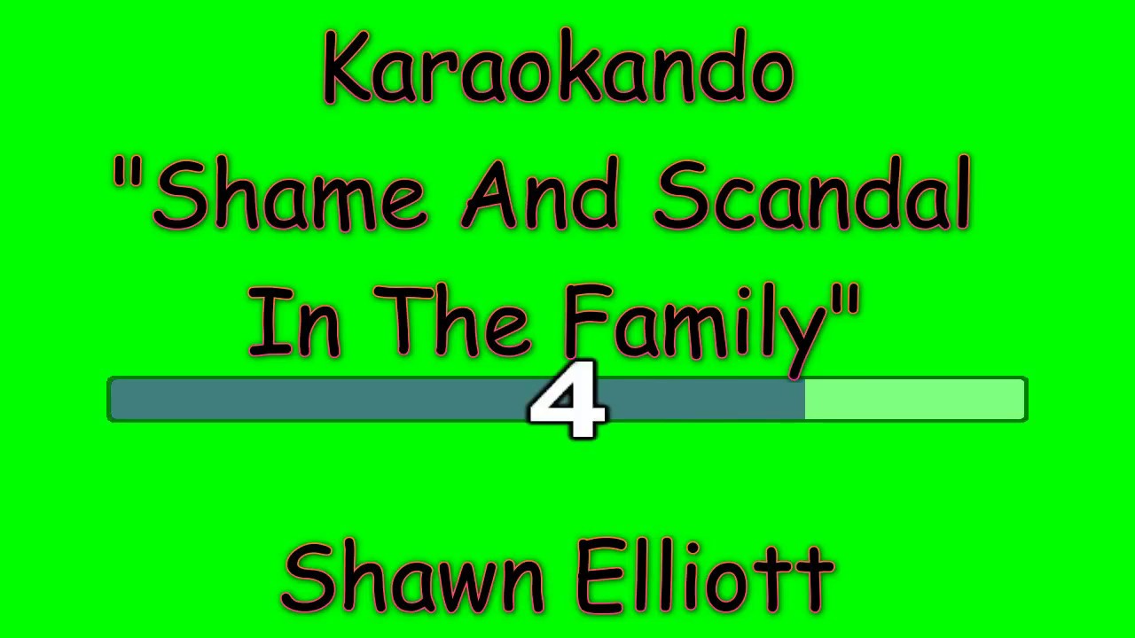 Karaoke Internazionale - Shame And Scandal  In The Family - Shawn Elliott ( Lyrics )
