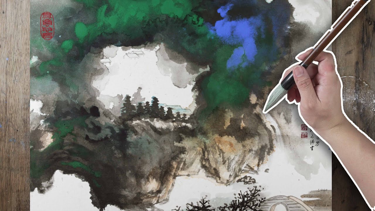 Школа живописи № 101 | Анализ техники китайской живописи | Техника мазков китайской живописи