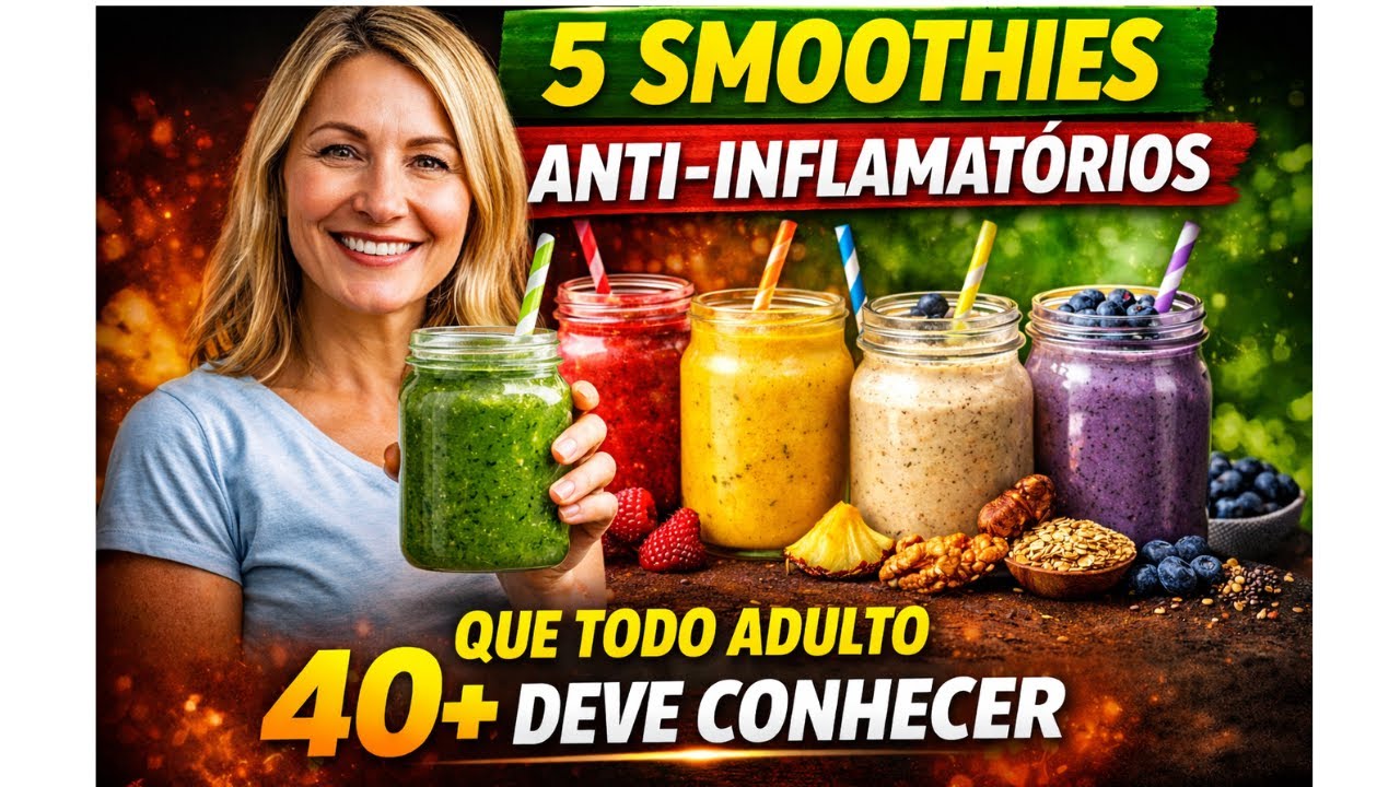 Faça Hoje essas Receitas“5 Smoothies Anti-Inflamatórios Que Todo Adulto 40+ Deve Conhecer”