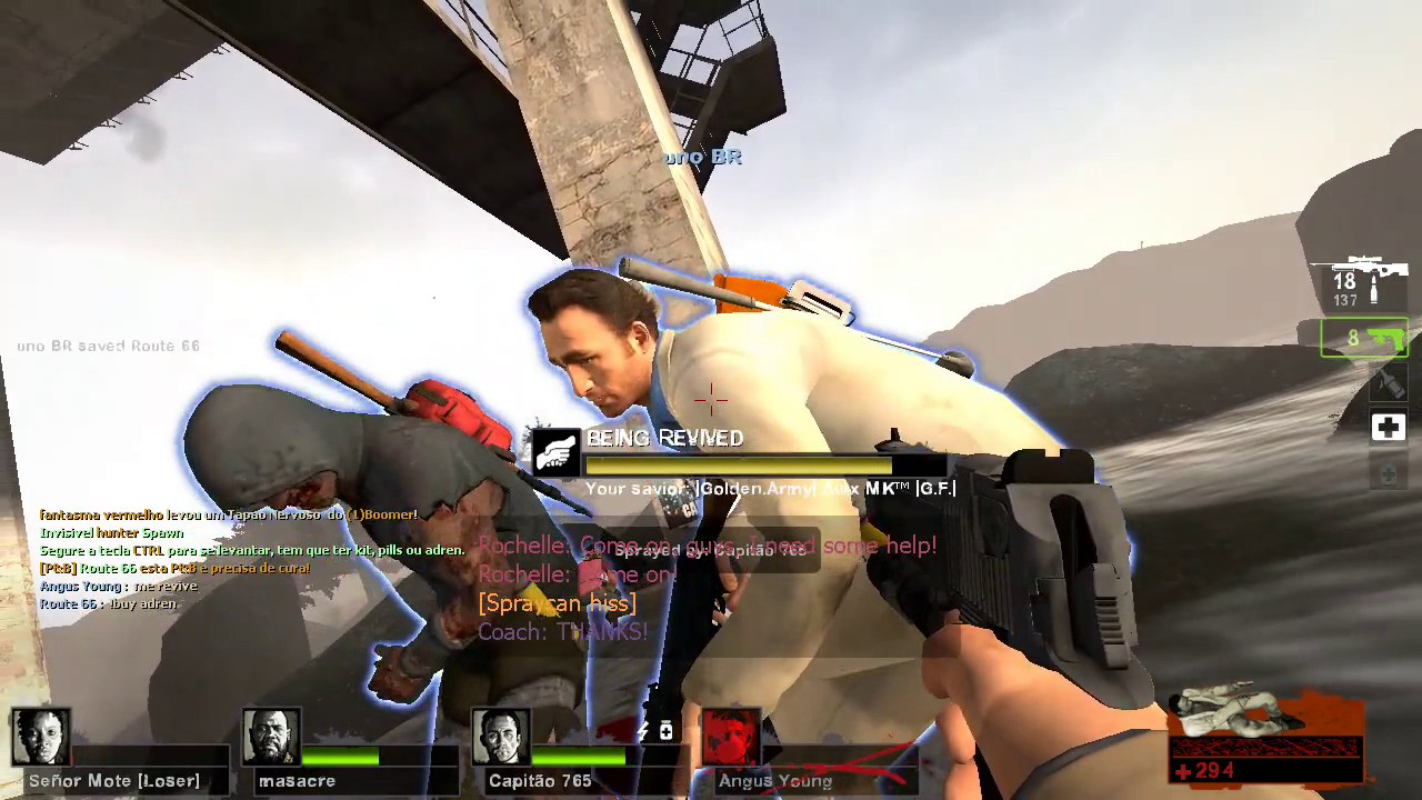 Left 4 Dead 2 - COOP 16 Players: Cold Stream - Memorial Bridge - Expert - C&C #011