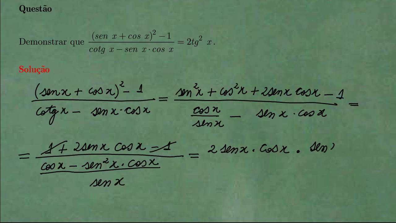 Seno, Cosseno e Tangente - 36