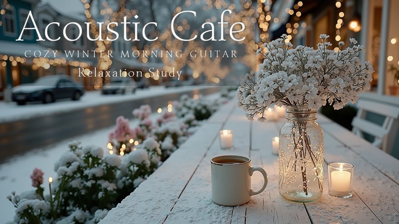 Peaceful Winter Guitar & Coffee Jazz Instrumental - Расслабление в золотой час