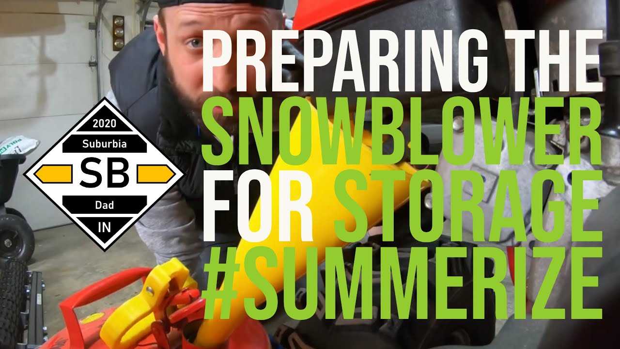 Preparing the Snowblower for Storage #SummerIZE