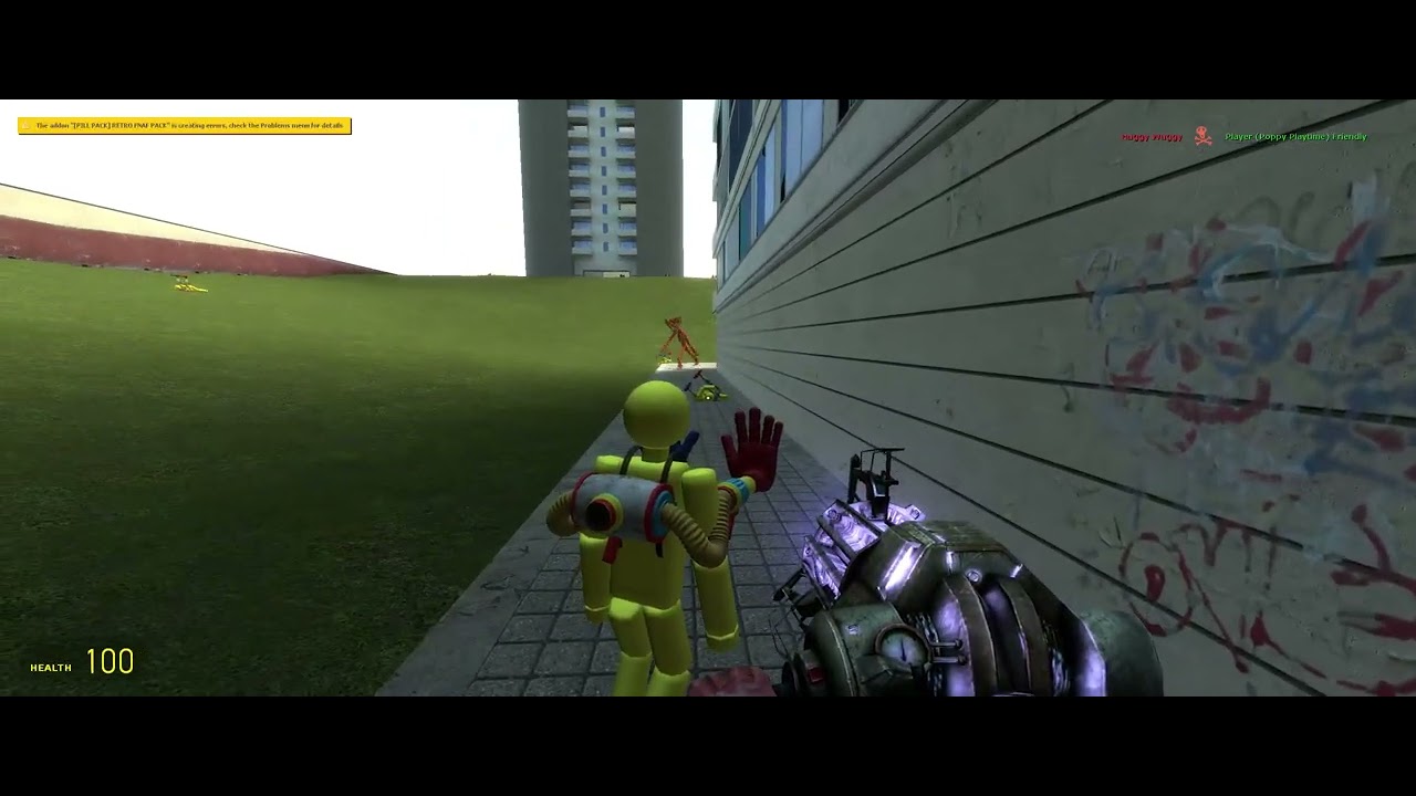 huggy skin vs 100 players part idk?