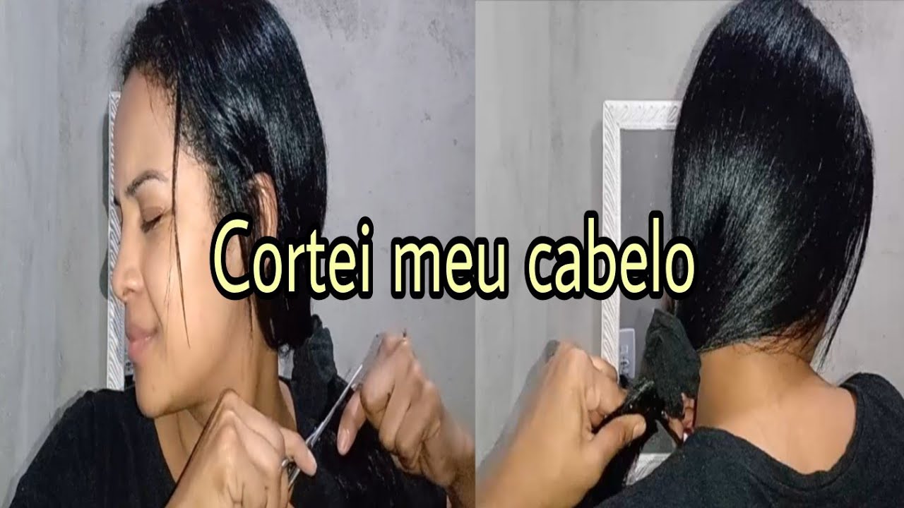 CORTEI MEU CABELO- OLHA O QUE ACONTECEU!💀🙈 Cortei em casa chanel