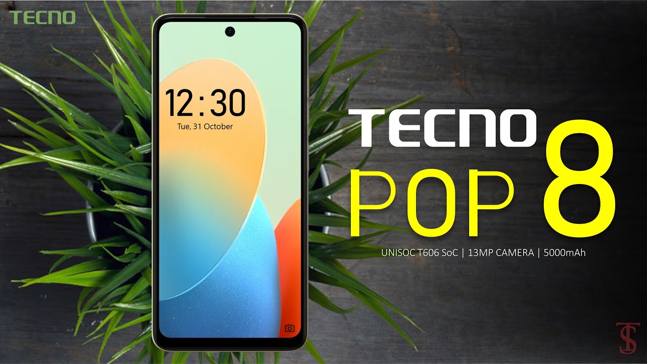Цена Tecno Pop 8, официальный внешний вид, дизайн, характеристики, камера, функции | #TecnoPop8 #...