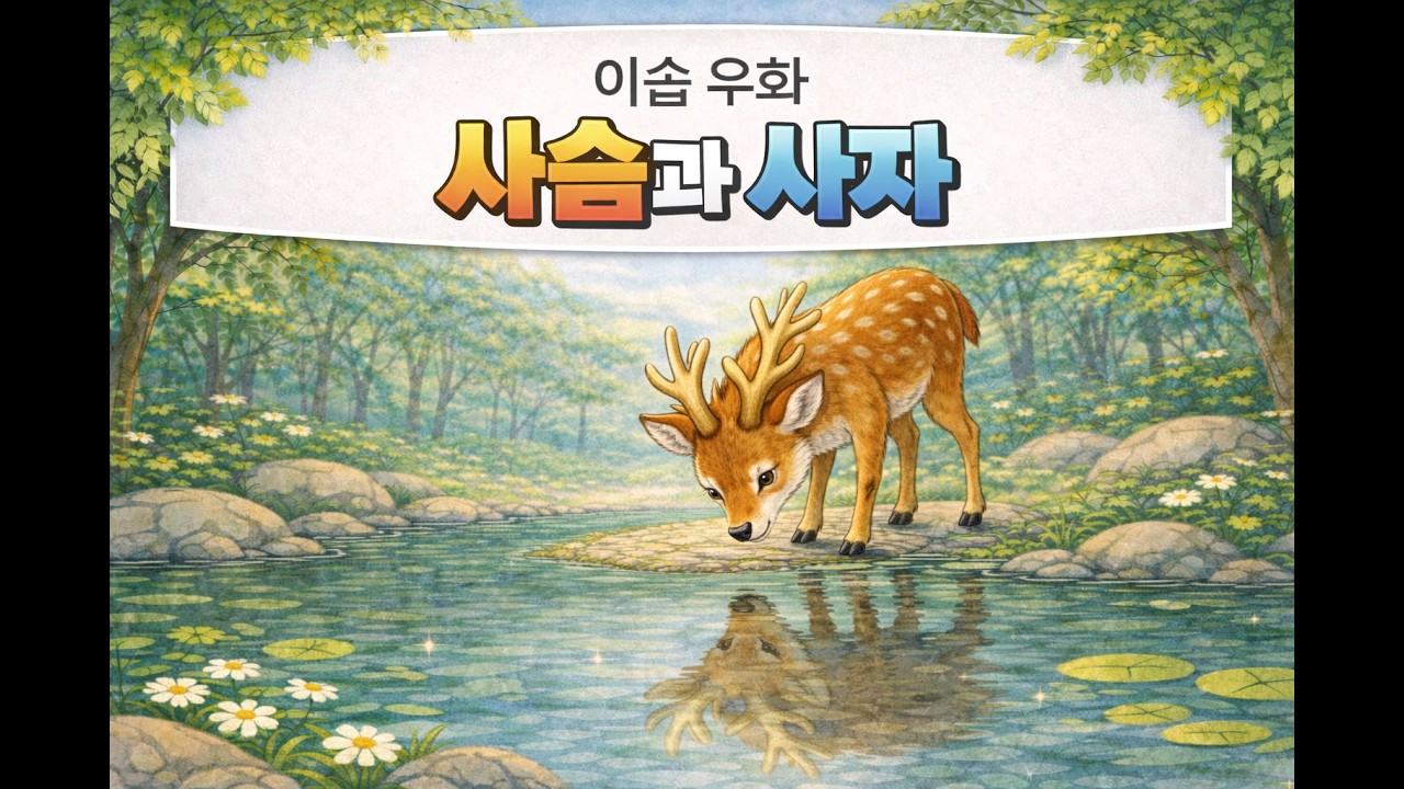 구연 동화 | 멋진 뿔 때문에 위험에 빠진 사슴?! 겉모습보다 더 중요한 것 (이솝우화) - 엄마 목소리 동화