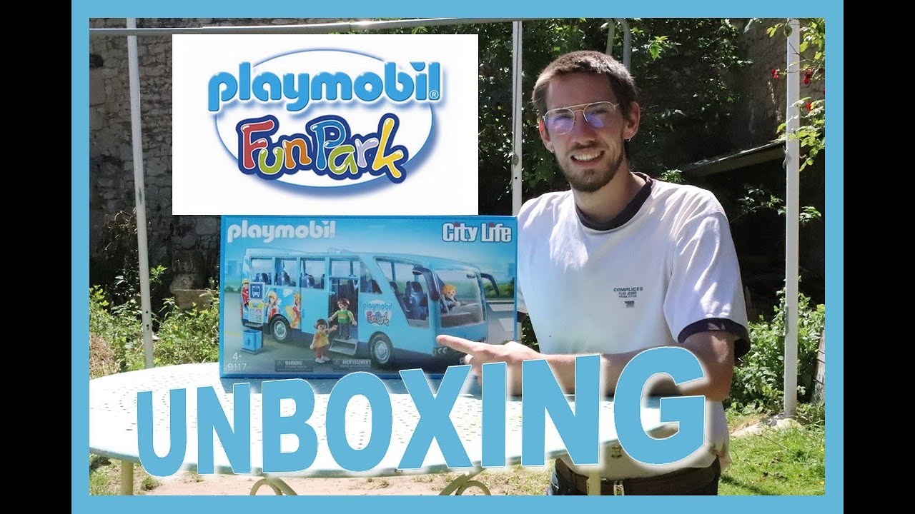 PLAYMOBIL BUS FUNPARK REF 9117 UNBOXING EN FRANCAIS