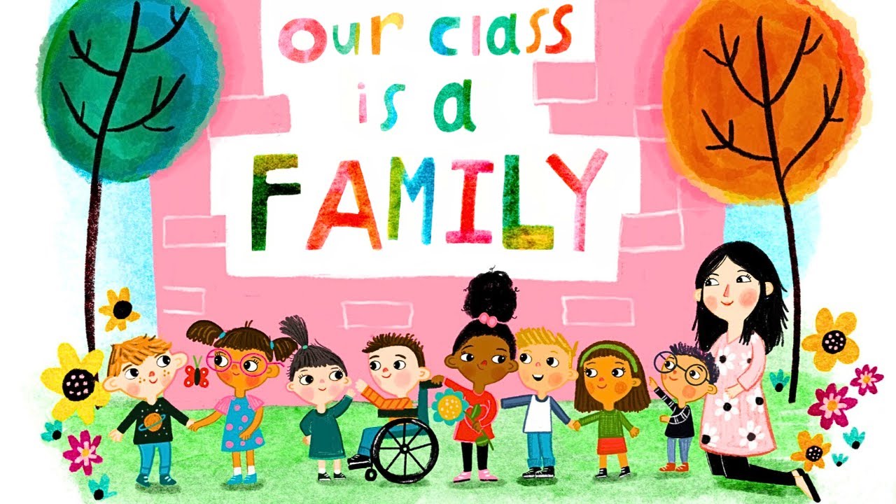 🏫 Our Class is a Family 😊 Kids Book Back to School First Day of School Short Read Aloud Story
