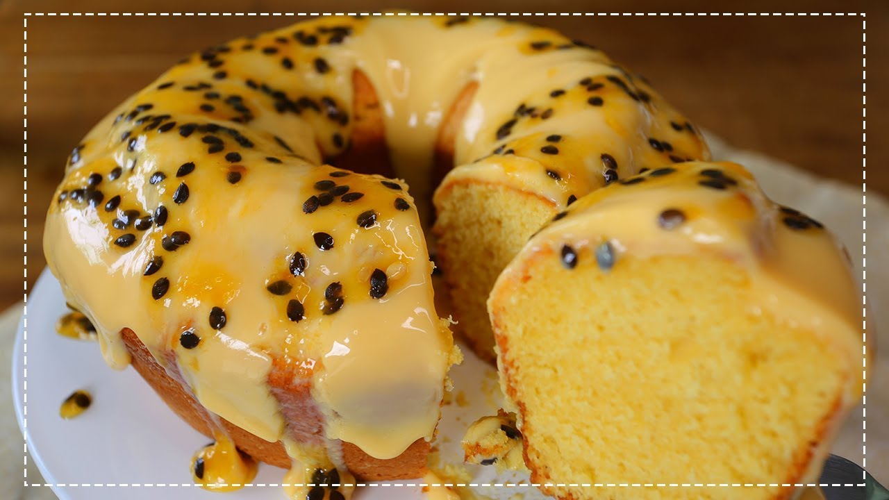 BOLO DE MARACUJÁ SUPER FOFINHO - FEITO COM GELATINA