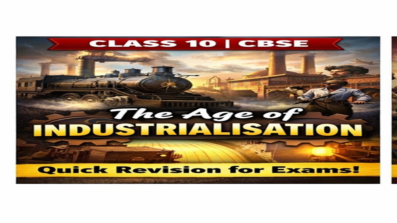 The Age of Industrialisation | Class 10 History Chapter 5 | CBSE Quick Revision for Exams | NCERT