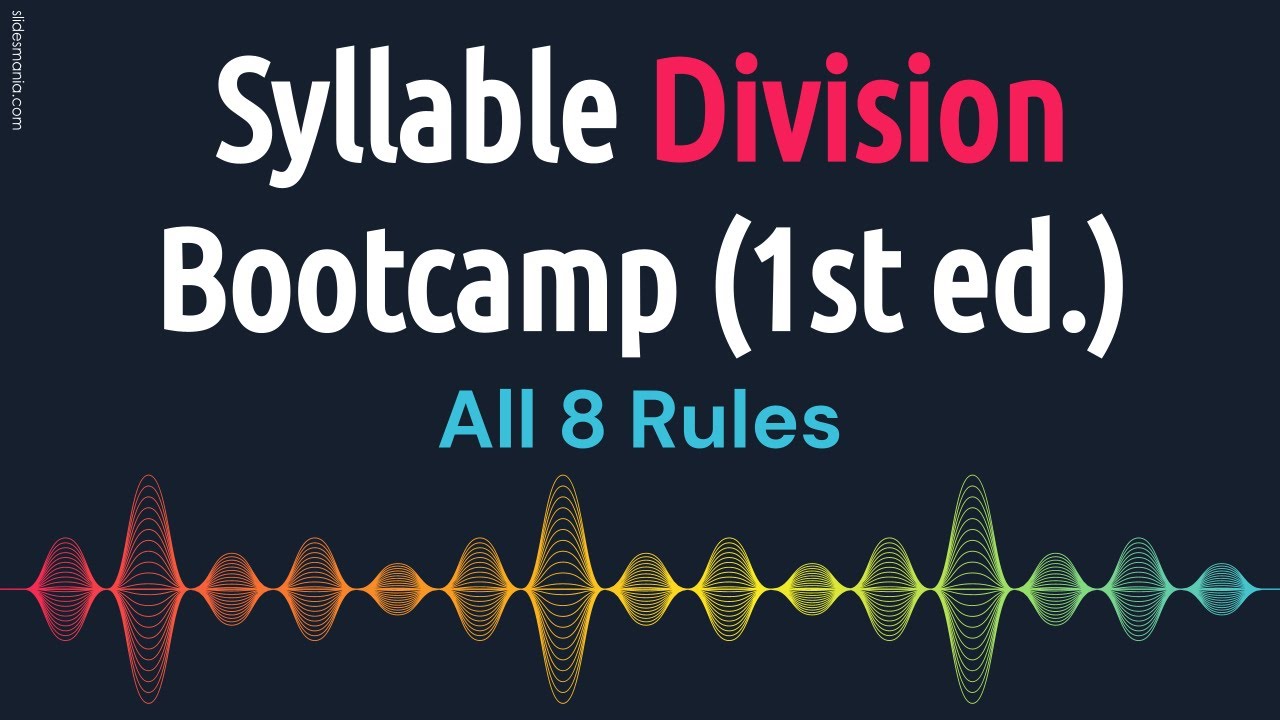 Syllable Division Bootcamp:All 8 Syllabication Rules#syllabledivision#americanaccent #readingenglish