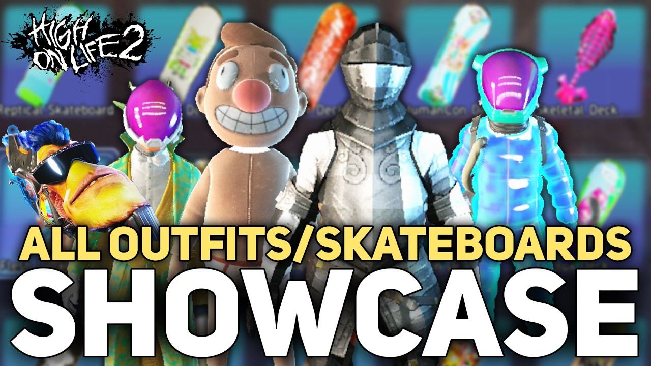 High On Life 2 - All Outfits, Skateboards & Cosmetics Showcased