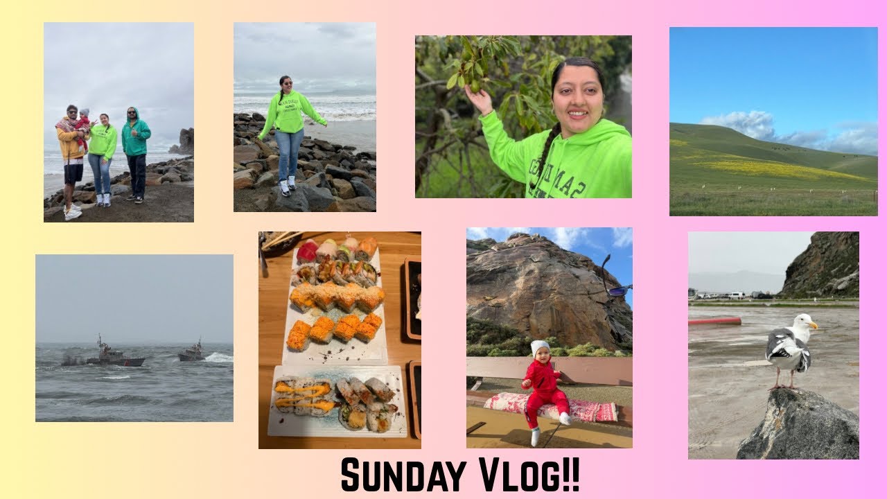Let's go to Avocado Ranch & Eat Sushi 🍣 | Family Vlog| Morro Bay Rock| #california #travelvlog #vlog
