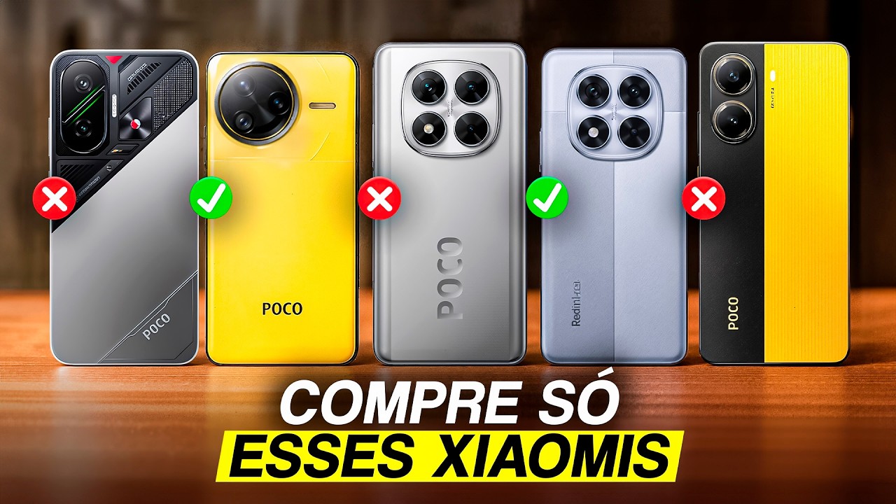 MELHORES Celulares XIAOMI para Comprar SEM ERRO em 2026 (90% ERRAM!)