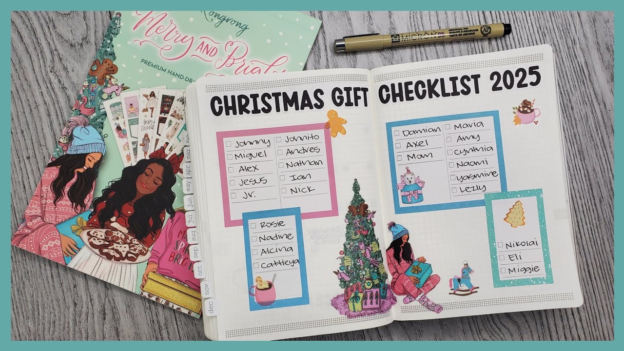 Christmas Gift Checklist 2025 | Rongrong: Merry & Bright | Aura Estelle B6 Classic Daily