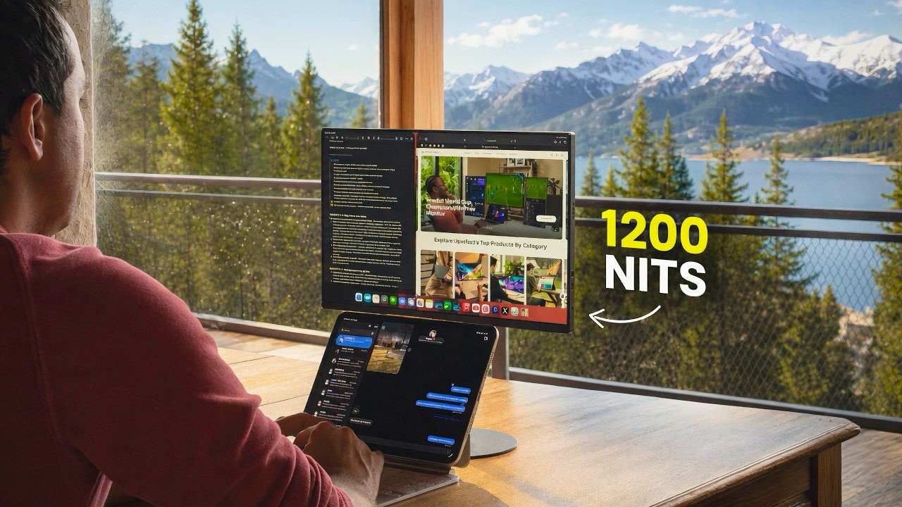 Most Portable Monitors Don't Work Outside. This One Does - UPERFECT BE16CU