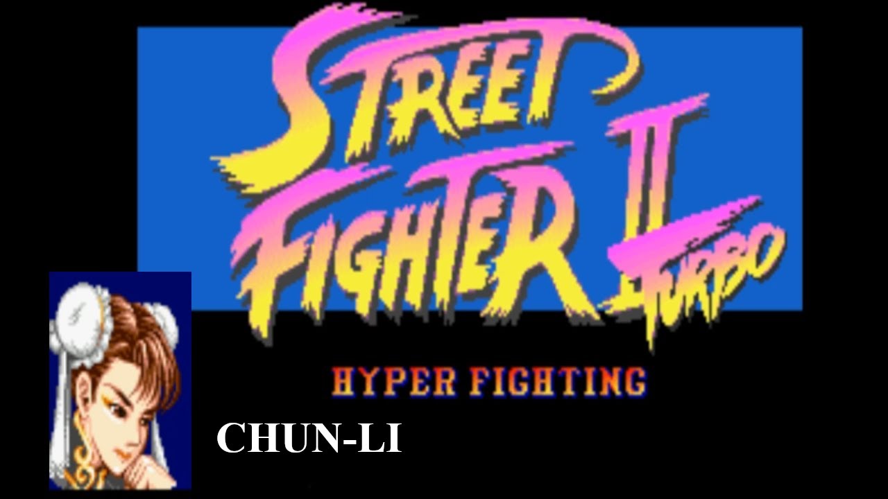 Street Fighter II Turbo Chun Li Super Nintendo