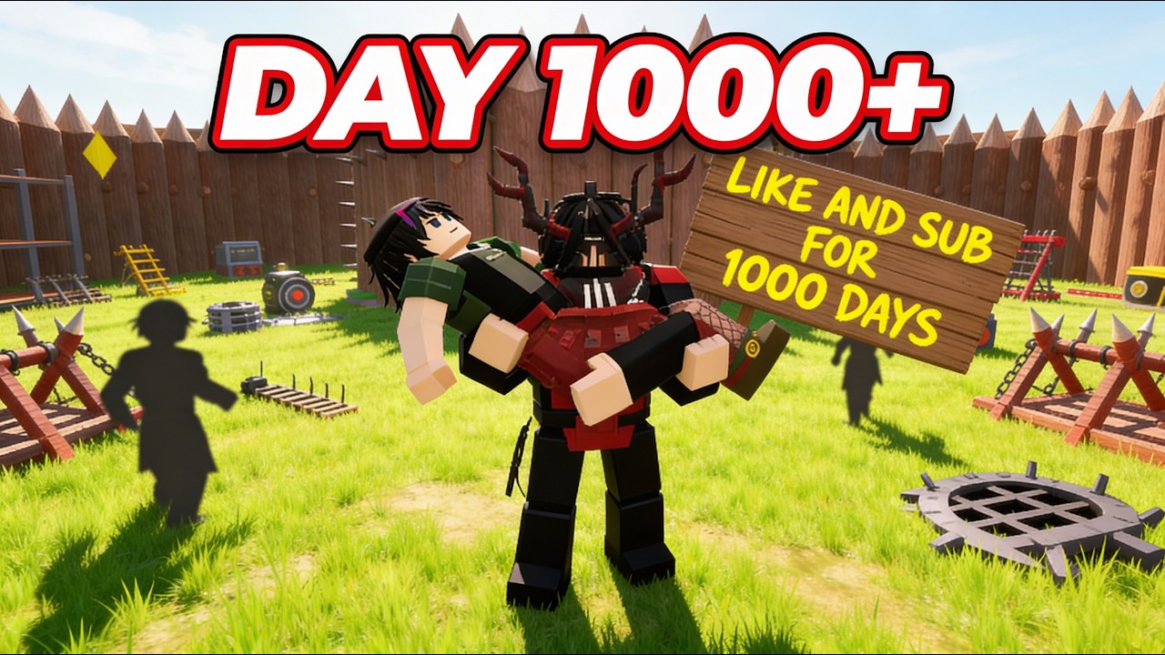 Playing WITH VIEWERS 1,000 NIGHTS IN THIS FOREST! 🐺7 #roblox  #99nightintheforest