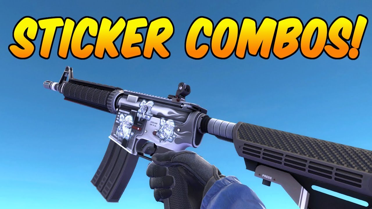 CS:GO - M4A4 Magnesium Sticker Combinations!