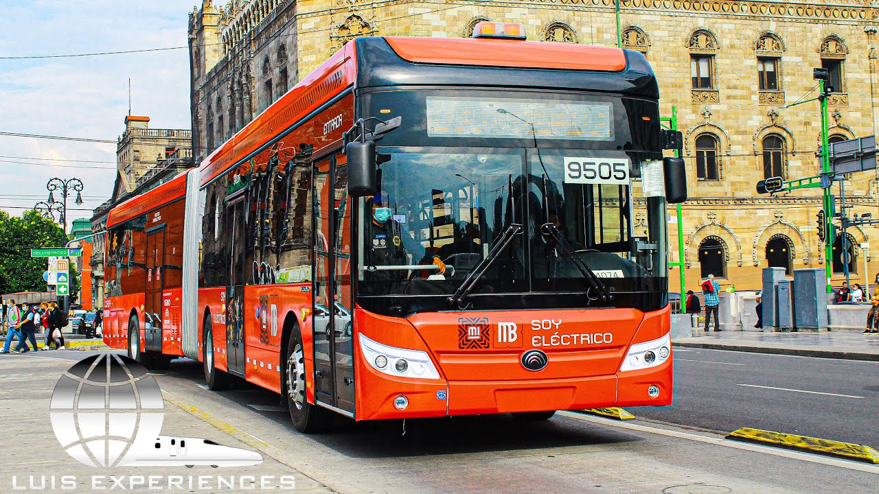 Nuevo Autobús Eléctrico Articulado de Piso Bajo Yutong ZK6180BEVG de Hidalgo a Pantitlán