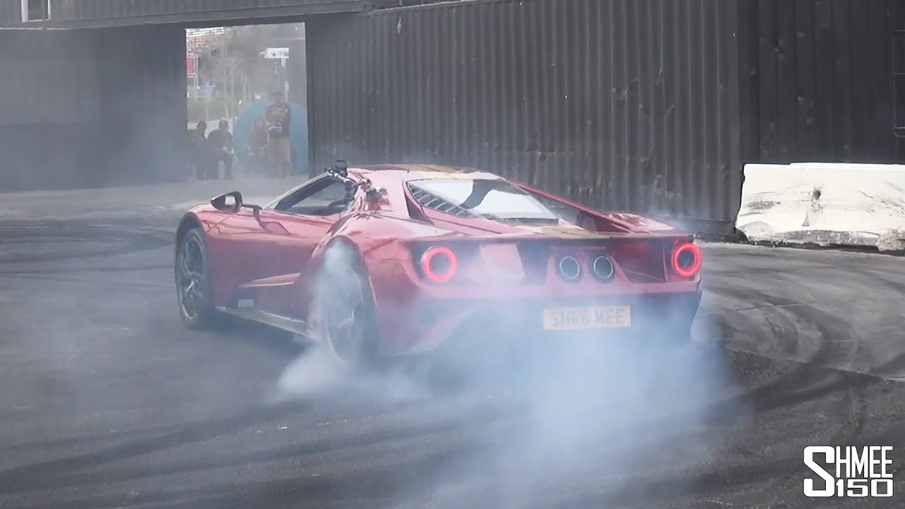 DEMOLISHING My Ford GT Tires with DDE at the HOONIGAN BURNYARD!
