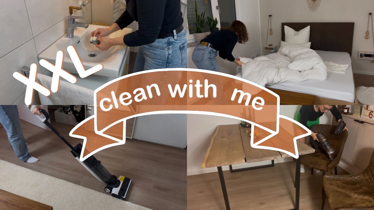 XXL CLEAN WITH ME — komplette Wohnung putzen und aufräumen