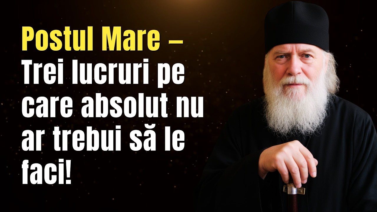 Postul Mare — Trei lucruri pe care absolut nu ar trebui să le faci!
