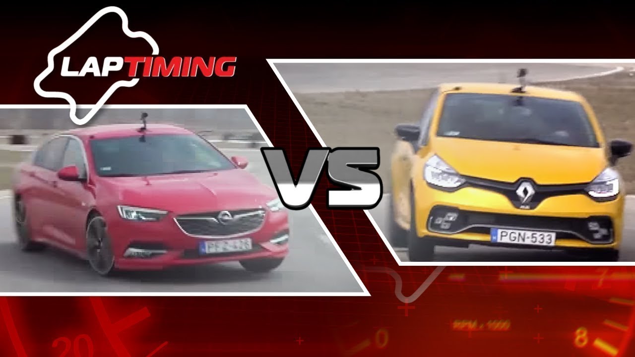 Laptiming: Opel Insignia vs. Renault Clio RS Trophy (eng sub)