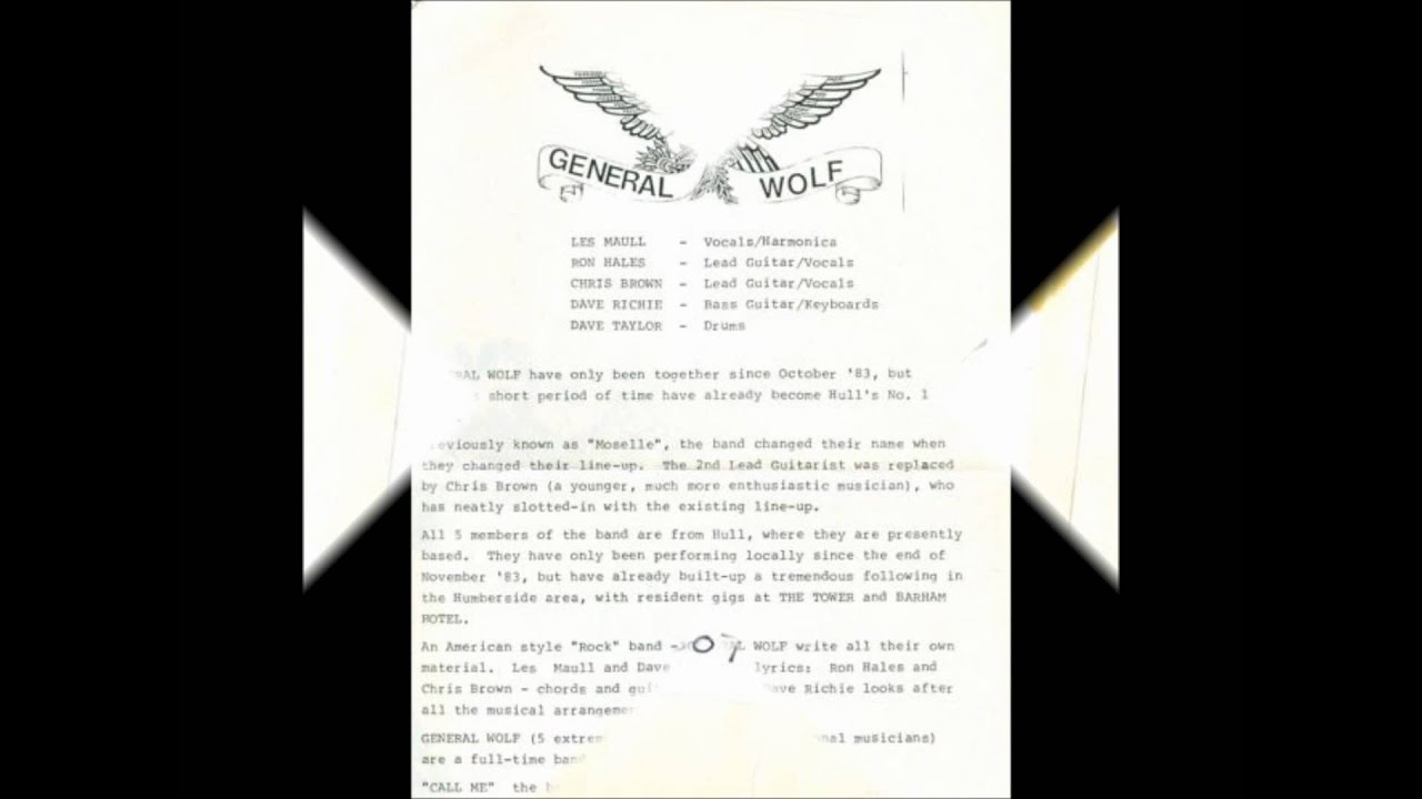 I Believe In Love - General Wolf (NWOBHM)