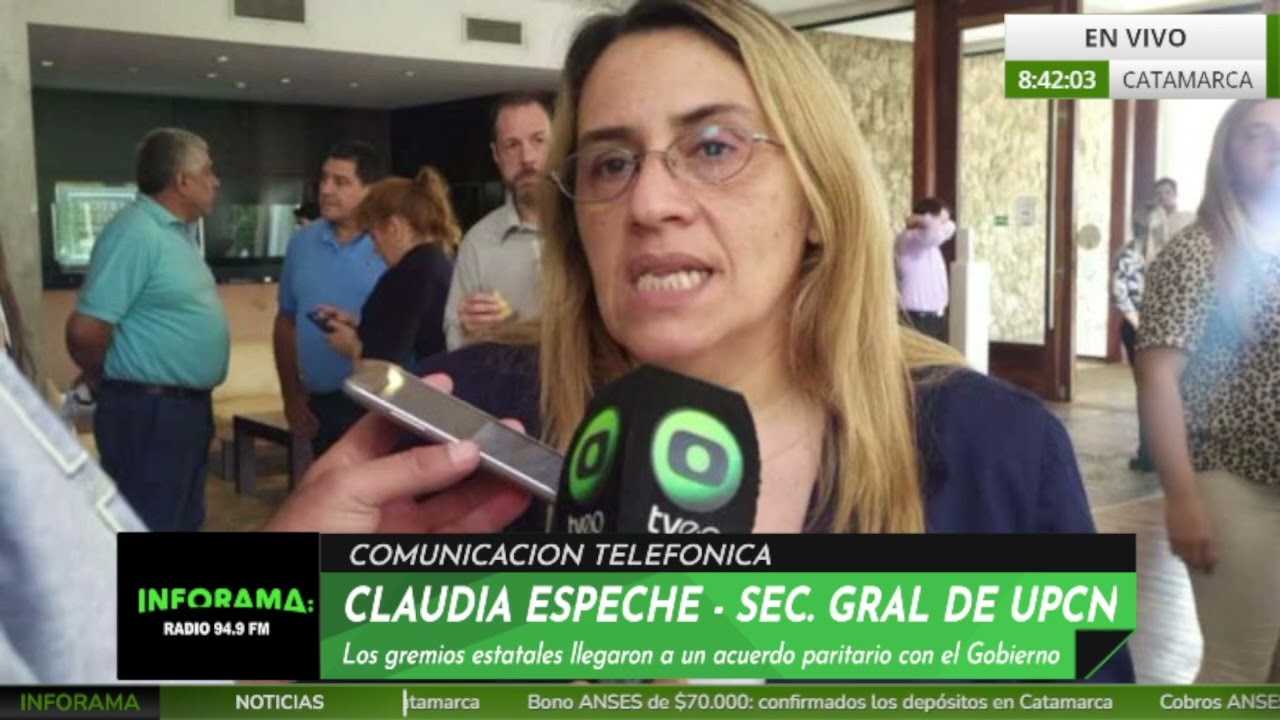🎥 CLAUDIA ESPECHE – ACUERDO PARITARIO ENTRE GREMIOS ESTATALES Y EL GOBIERNO | CATAMARCA A DIARIO