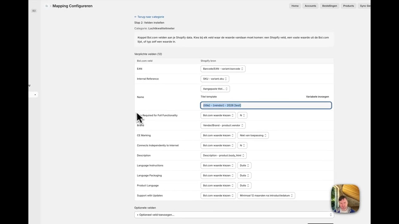 Shopify naar Bol: Producttitels automatisch aanpassen