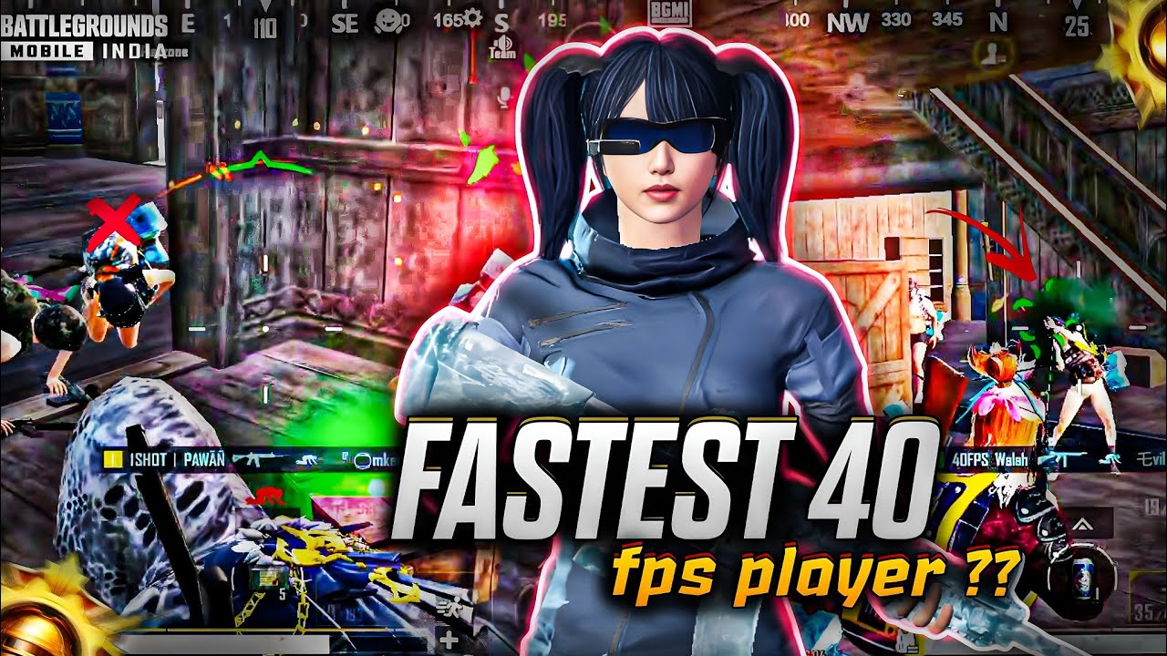 How Does a 40.FPS PLAYER Play in BGMI?! 🔱