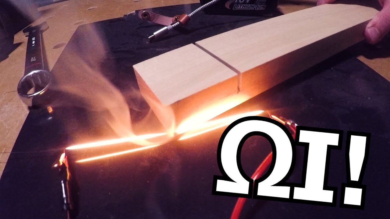 Easy USB Hot Wire — простая схема: (применение закона Ома)
