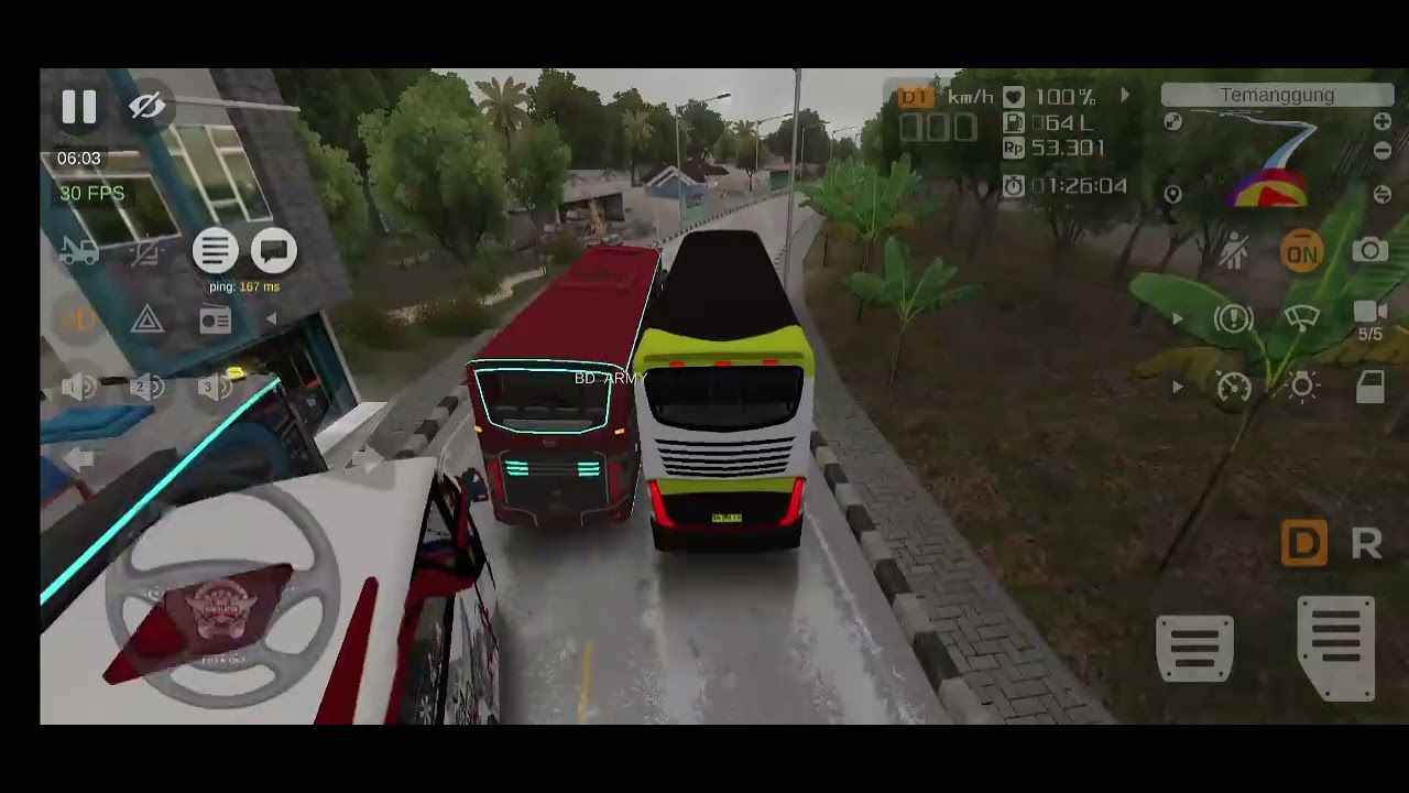 Playing Bus simulator Indonesia, but something is wrong??