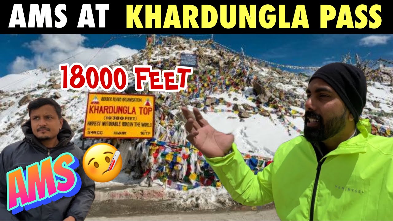 KHARDUNG LA was not EASY this time | MOUNTAIN SICKNESS at 18000 feet | Ep-7 | LADAKH RIDE 2024