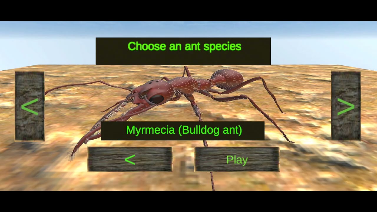 Jogando a ant simulator 3D
