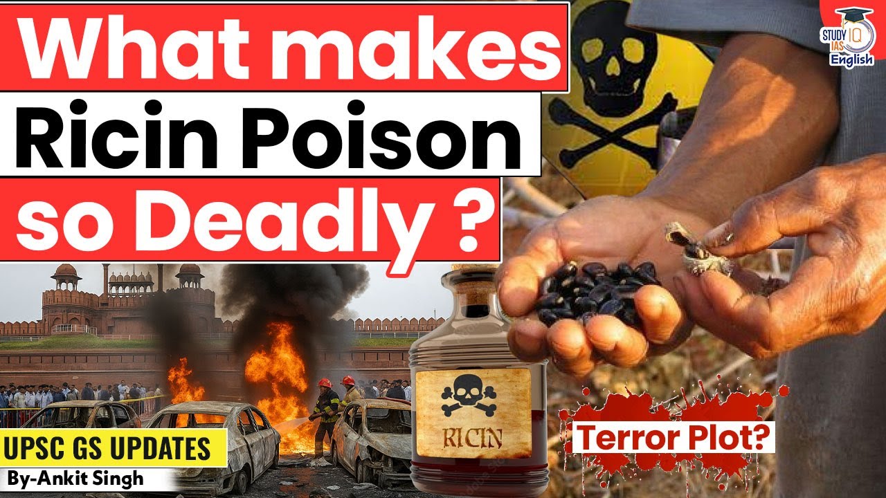 What Makes Ricin Poison So Deadly? Explained! | Delhi Terror Plot! | By Ankit Singh