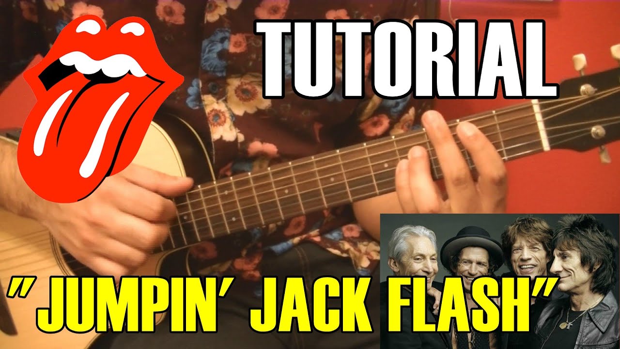 COMO TOCAR "Jumpin' Jack Flash" de los Rolling Stones | Tutorial guitarra acústica/criolla acordes