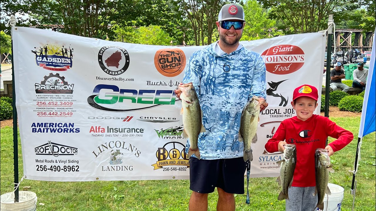 Рыбалка на окуня на турнире с моим сыном (командный заезд Coosa River Team Trail, озеро Нили Генри)