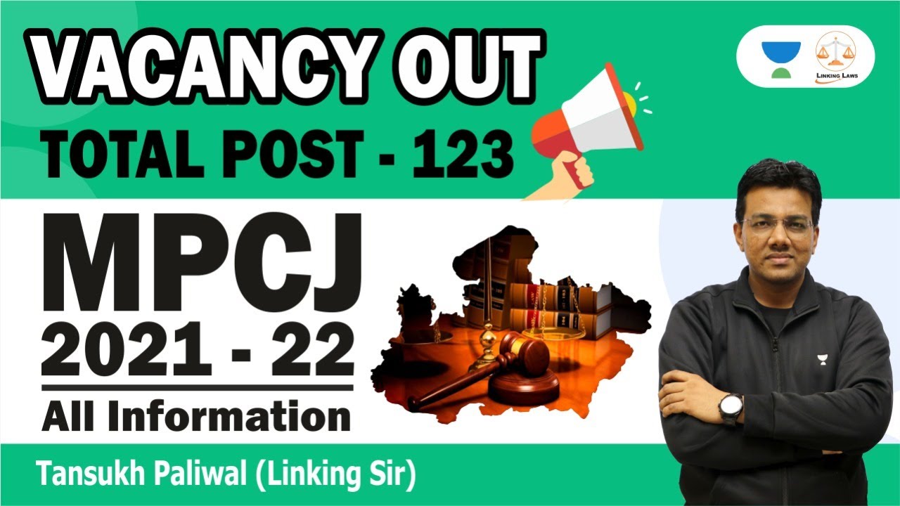 MPCJ 2021-22 | Vacancy Out | Judiciary Exams | Tansukh Paliwal