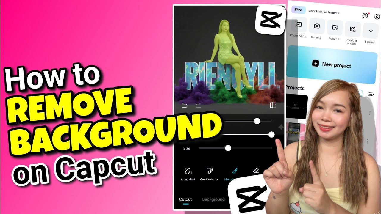 HOW TO REMOVE BACKGROUND ON CAPCUT | PHOTO BACKGROUND | Riencyll Cabile
