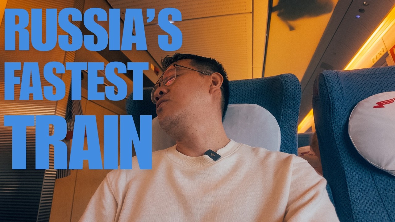 Vlog 49 |  I took Russia’s fastest bullet train from St Petersburg to Moscow on my last day.